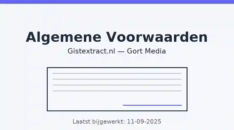 algemene voorwaarden gistextract