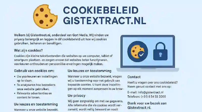 Cookiebeleid Gisextract.nl
